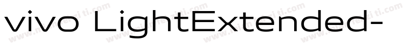 vivo LightExtended字体转换